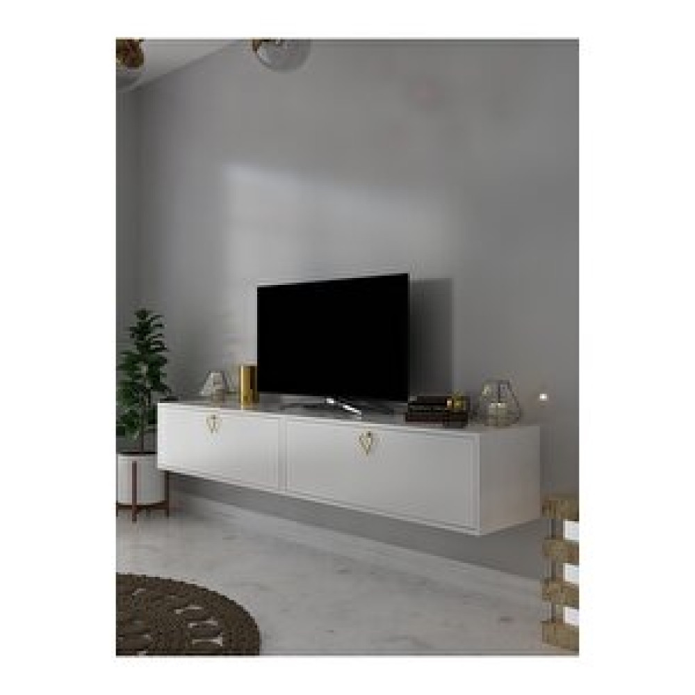 Myniture Home Duvara Monte Tv Sehpası Beyaz S6201-1 Tv Ünitesi / Sehpası Fiyatı