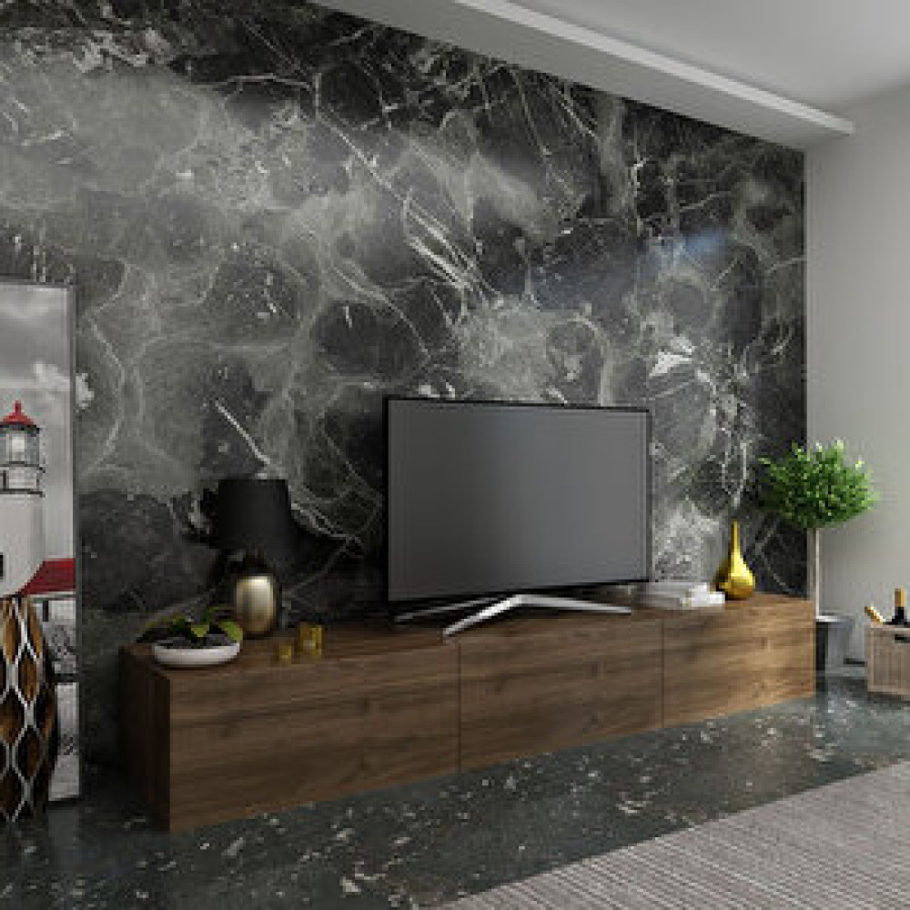 Myniture Home İdeal Tv Ünitesi Q7014-2 Ceviz Tv Ünitesi / Sehpası Fiyatı