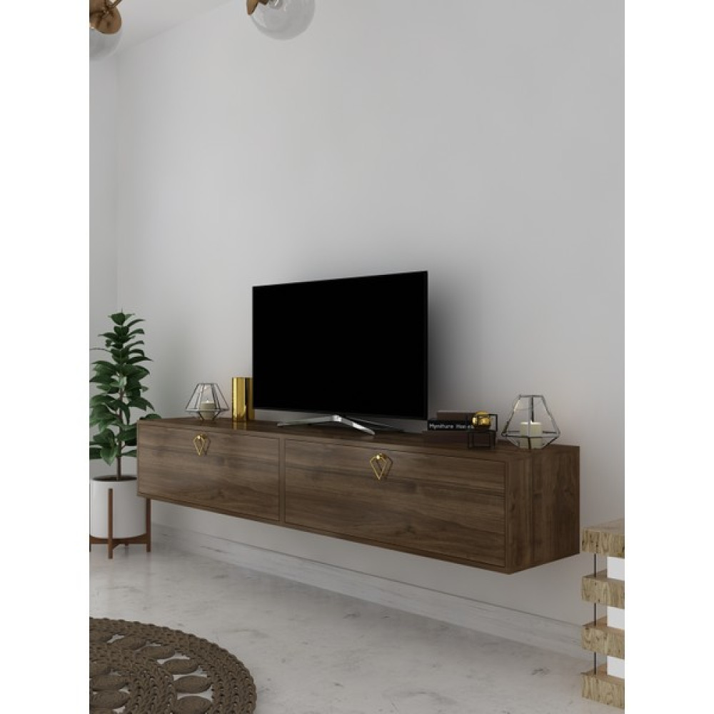 Myniture Home & Living Duvara Monte Tv Sehpası Ceviz S6201-2 Tv Ünitesi / Sehpası Fiyatı