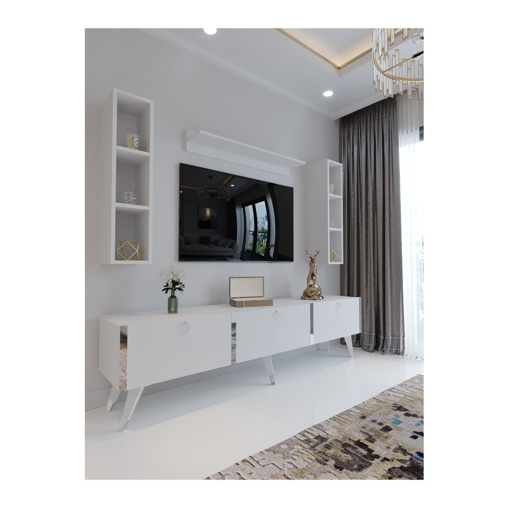 Myniture Home & Living Festival Tv Ünitesi Beyaz Tv Ünitesi / Sehpası Fiyatı