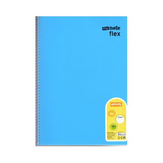 Mynote Flex Turkuaz 160 Yaprak Çizgili Spiralli Defter