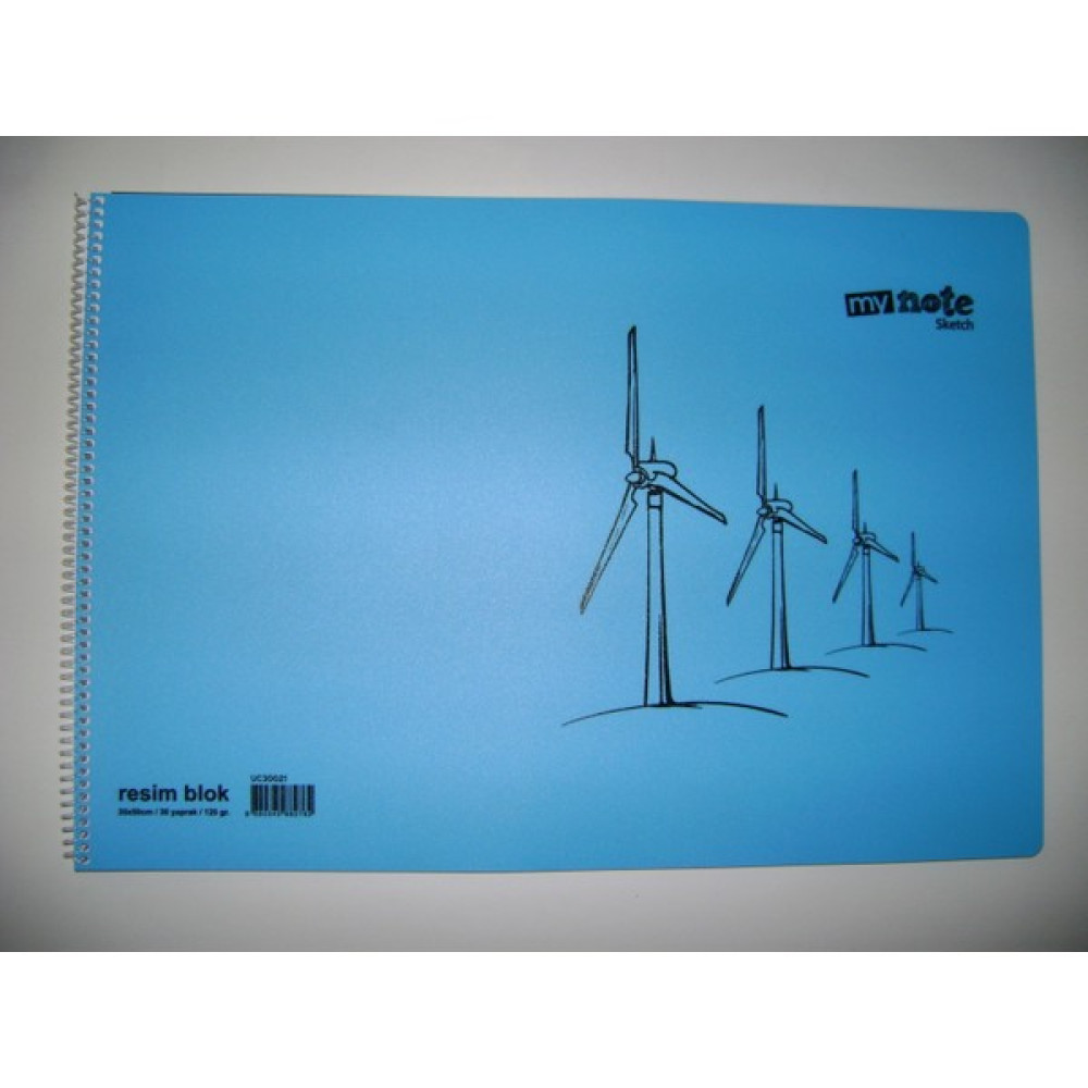 Mynote Resim Defteri Pp Kapak Spiralli 30 Yp 35X50 120 gr Resim Defteri Fiyatı