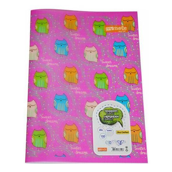 Mynote UC6014-K Text Up A4 100 Yaprak Kareli Defter