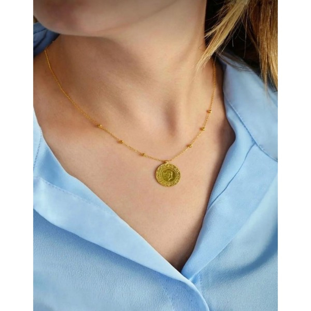 MYOROGOLD 14 Ayar Çeyrekli Dorika Kolye - 45 CM Altın Kolye Fiyatı