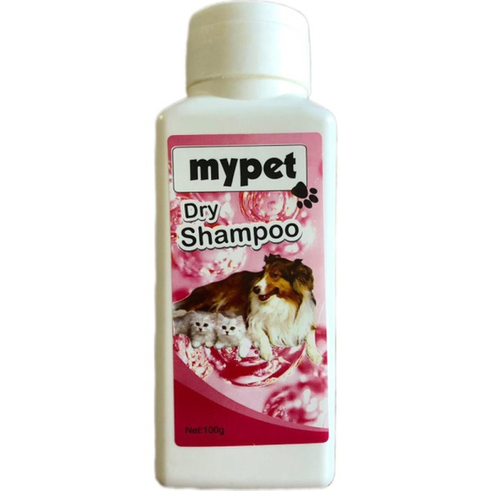 Mypet Premium Tüy Dökülmesi Karşıtı Doğal Içerikli Kedi ve Köpek Için Pudralı Toz Kuru Şampuan 100G Evcil Hayvan Ürünleri Fiyatı