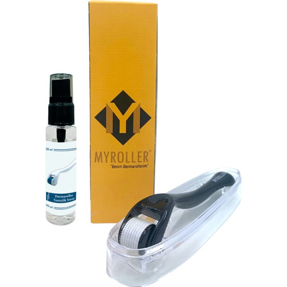 Myroller Dermaroller Titanyum 540 İğneli Derma Roller - 0.75 mm - Siyah Cilt & Yüz Temizleme Cihazları Fiyatı