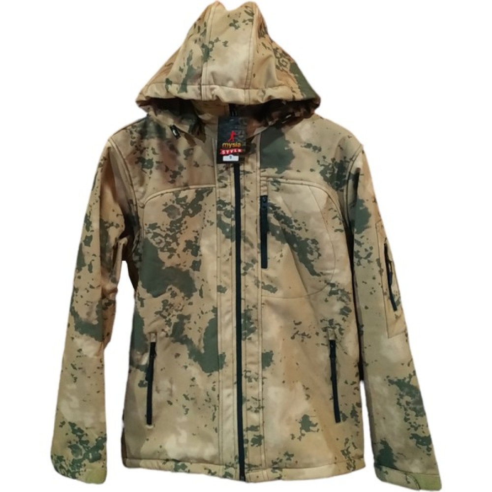 Mysia Jandarma Kamuflaj Desen Softshell Kapşonlu Mont - Xl Mont (Outdoor) Fiyatı