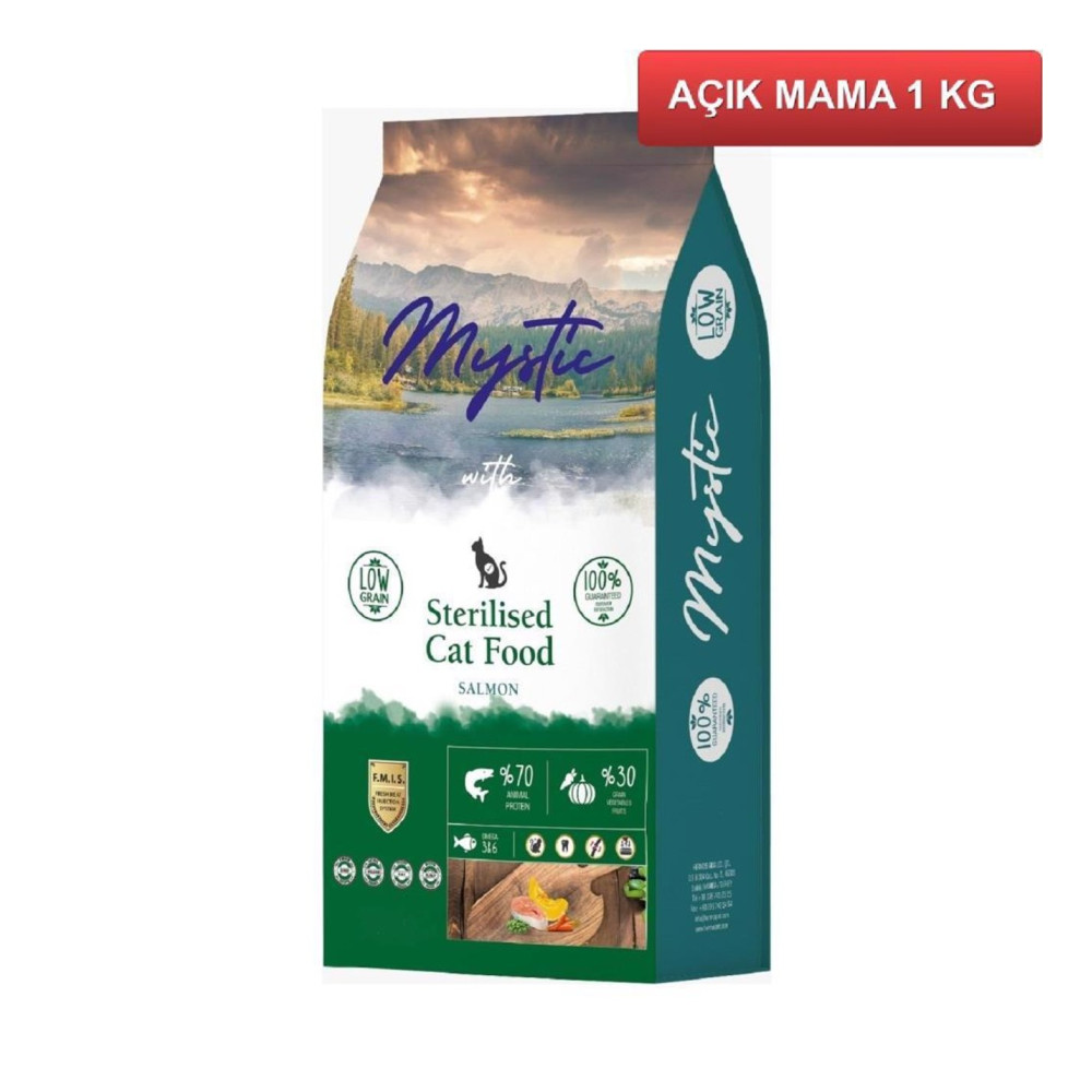 Mystic Kedi Maması 1 kg Kısır Somonlu Evcil Hayvan Ürünleri Fiyatı