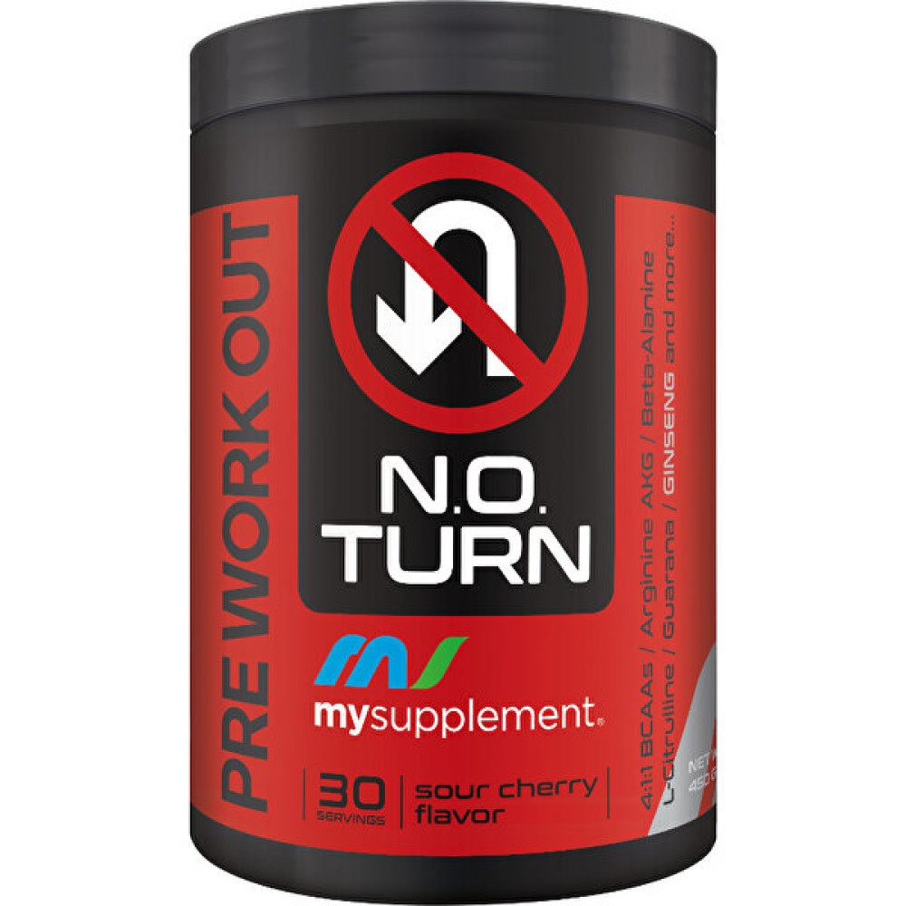 Mysupplement N.O.Turn Preworkout Vişne 450 gr Pre - Workout Güç ve Performans Aminoasit Amino Asit Fiyatı