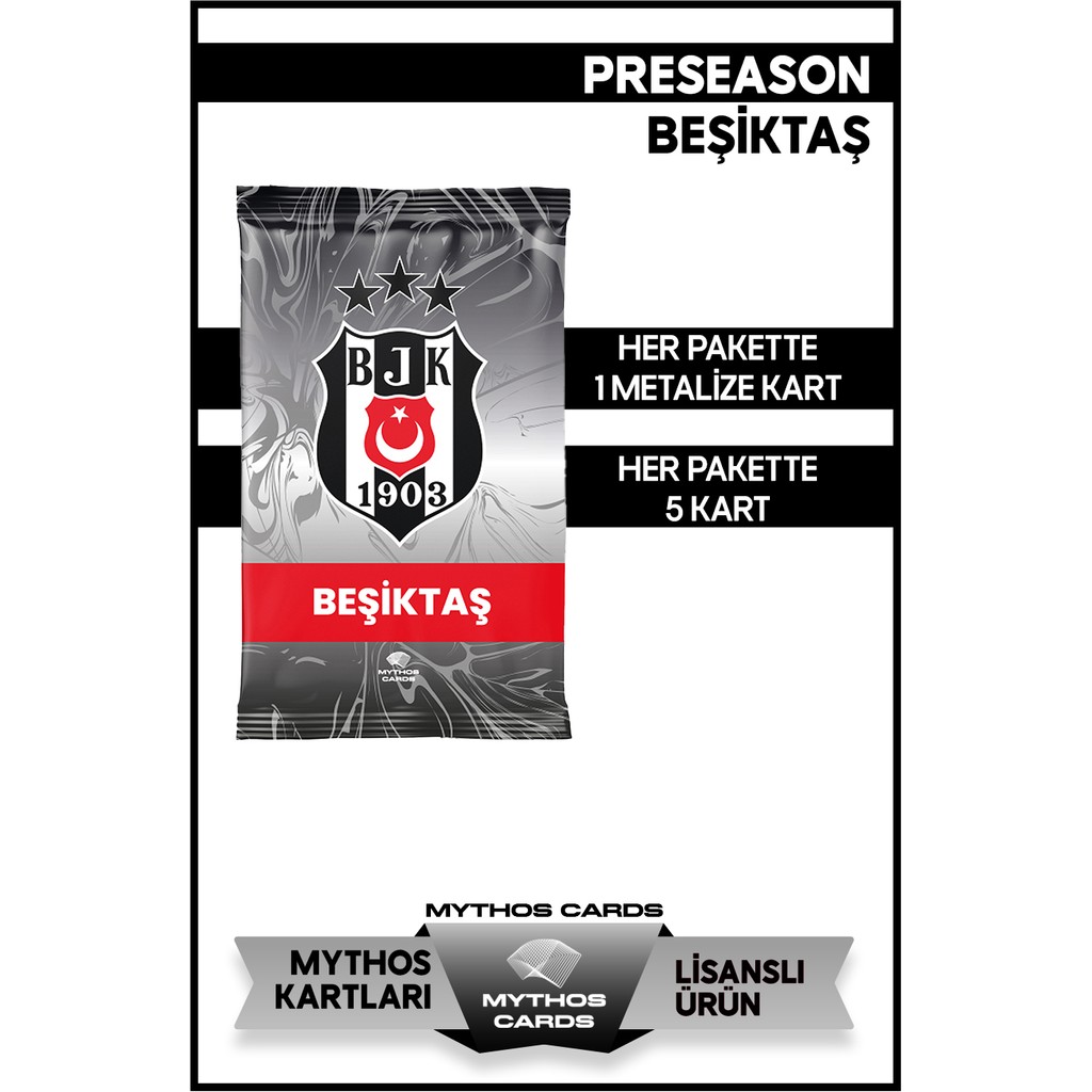 Mythos Cards Beşiktaş Pre-Season 2025-26 Aksesuar Seti Türkiye Menşeli 5 Kart Bebek Oyun Parkı & Beşikleri Fiyatı