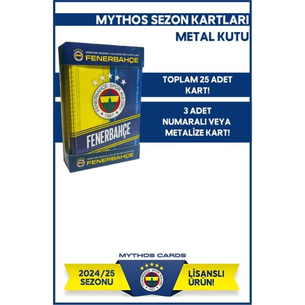 Mythos Cards Fenerbahçe 2024-25 Sezon Kartları - Metal Kutu Oyun Takımları Fiyatı