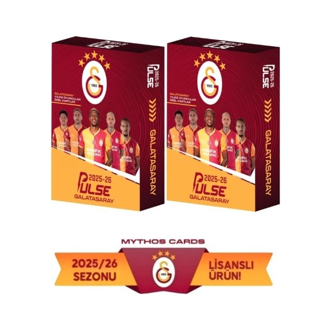 Mythos Cards Galatasaray Pulse Lisanslı Futbolcu Kartları 2 Kutu 20 Adet (2025 - 2026 Sezonu) Diğer Fiyatı