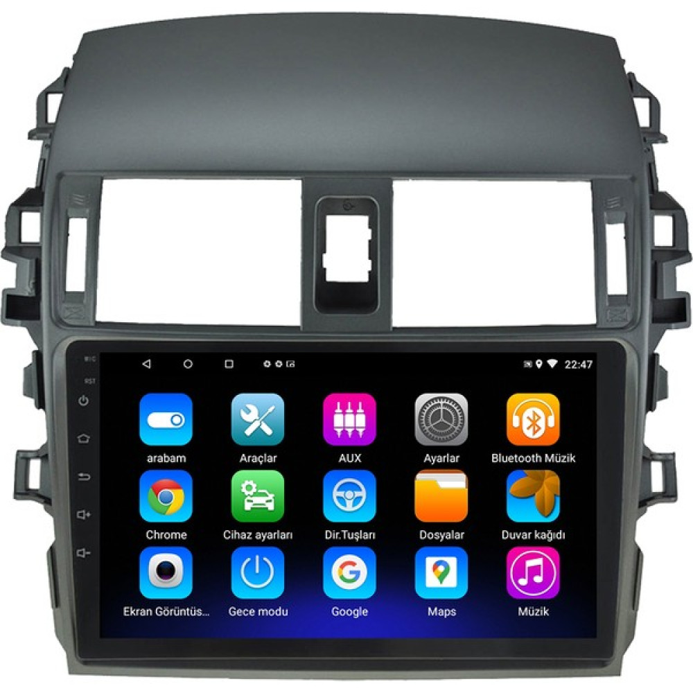Myway Toyota Corolla Android 12 Kablosuz Carplay Navigasyon Multimedya Ekran Teyp - MY-0609W-TOYOTA Corolla Oto Görüntü Sistemleri Fiyatı