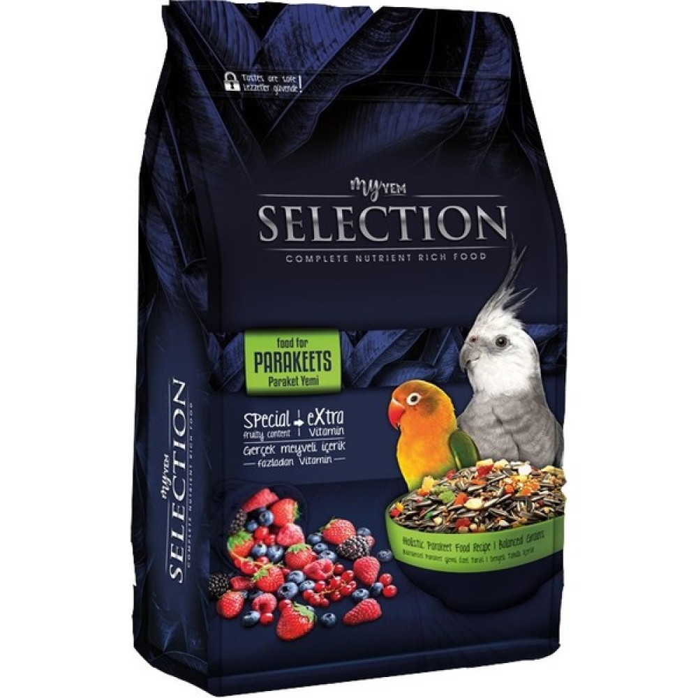 Myyem Selection Gerçek Meyve Parçalı Paraket Yemi 1kg (3 Adet) Oto Boyaları Fiyatı