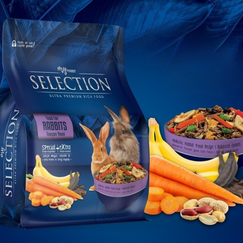 Myyem Selection Kuru Sebze ve Meyveli Takviyeli Tavşan Rabbits Yemi 1kg (3 Adet) Evcil Hayvan Ürünleri Fiyatı
