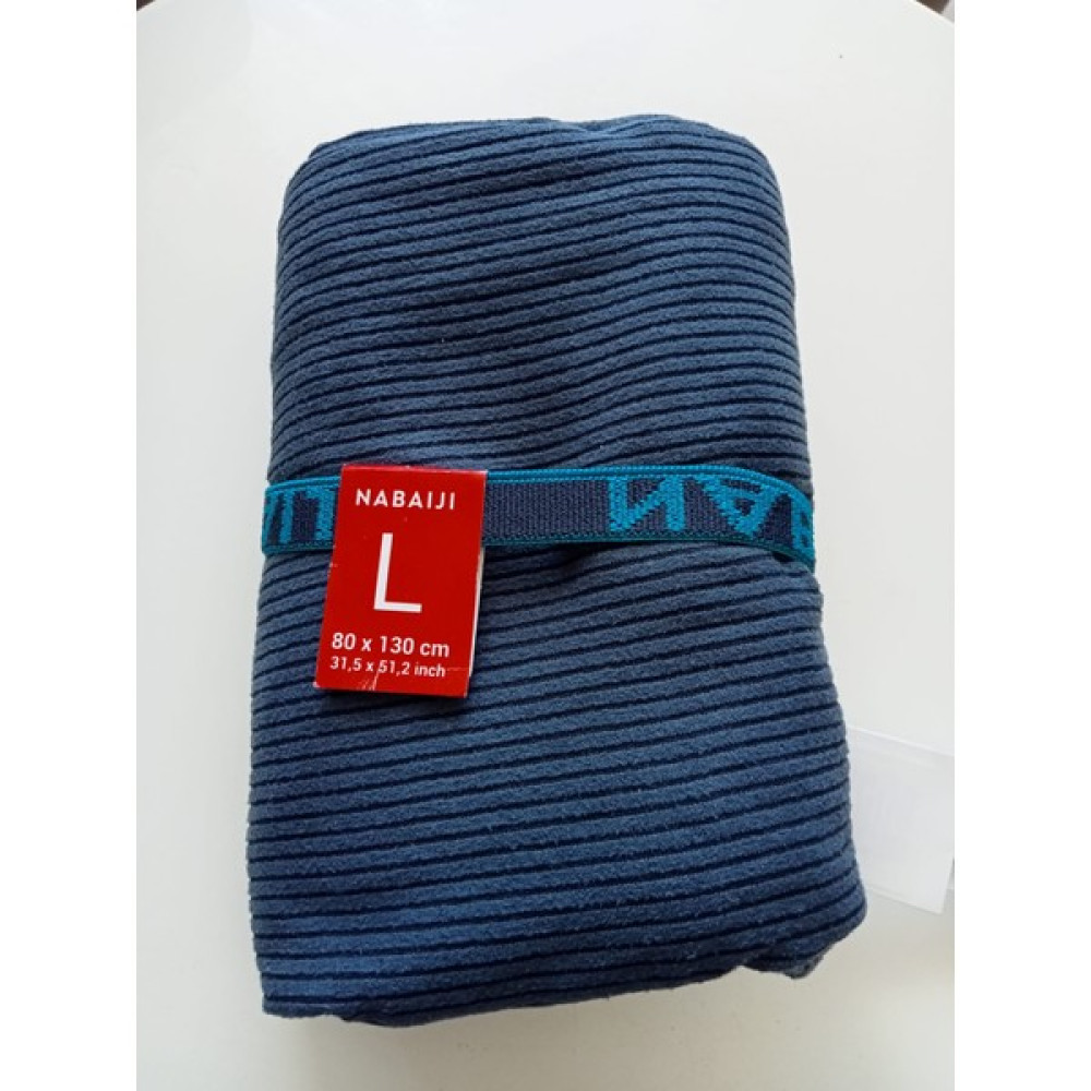 Nabaıjı Fitilli Mikrofiber Havlu - L - Lacivert - 80 x 130 cm Çizgi Store - Koyu Mavi Plaj Havlusu Fiyatı