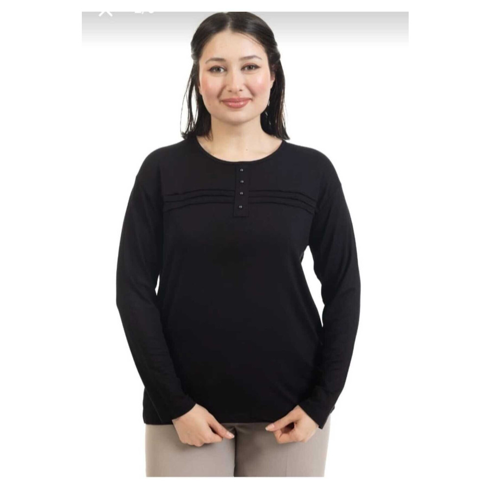 Nacar Moda Kadın Likralı Anne Penye Bluz Çizgili Şeritli 2XL Beden Bluz Fiyatı