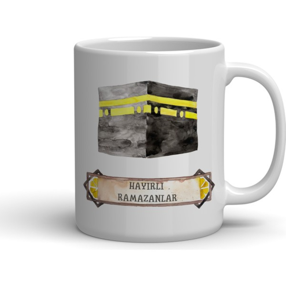 Nacarlar Hayırlı Ramazanlar Baskılı Kupa Bardak - 1 Adet - 330 ml Fincan / Bardak / Kahve Takımı Fiyatı