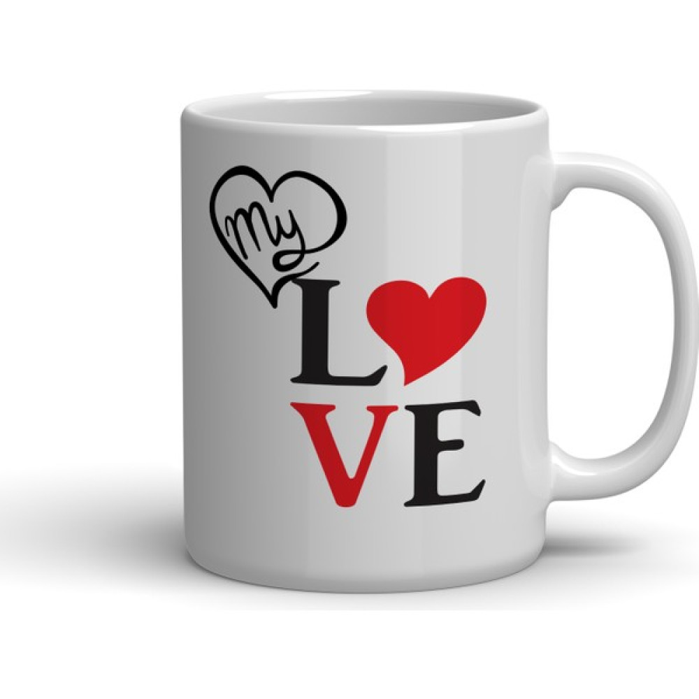 Nacarlar My Love Kalp Baskılı Kupa Bardak - 1 Adet - 330 ml Oto Boyaları Fiyatı