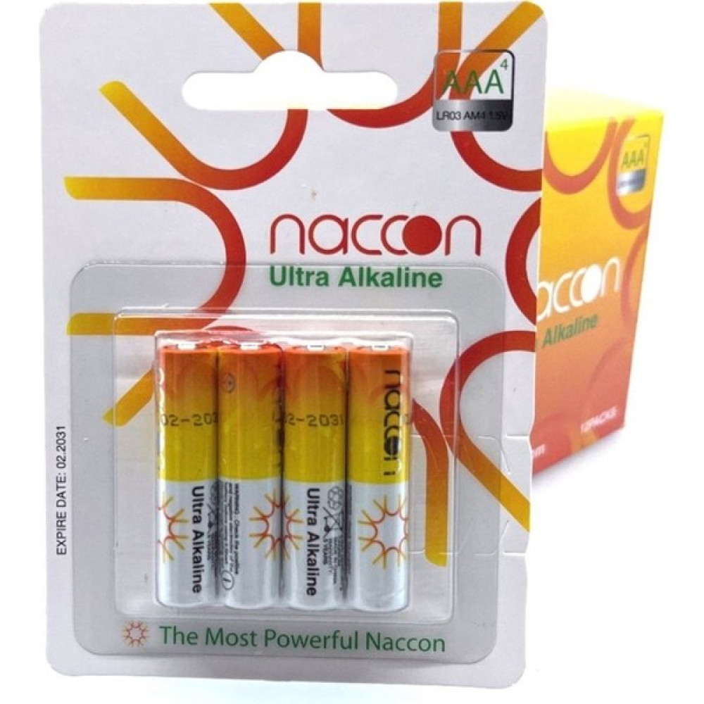 Naccon Aaa Ince Alkaline Pil LR03 - 4'lü Oto Boyaları Fiyatı