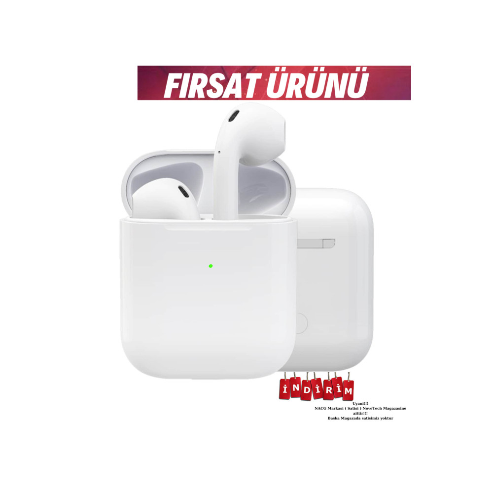 NACG 2 Nesil Ios Android Tüm Telefonlar Ile Uyumlu Beyaz Bluetooth Kulaklık Kulak İçi Kulaklık Fiyatı