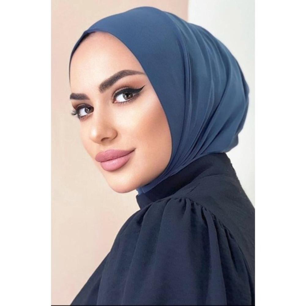 Naciye Sultan Pratik Şal Çıtçıtlı Boyunluk Hijab Bone Indigo Şal / Fular & Eşarp Fiyatı