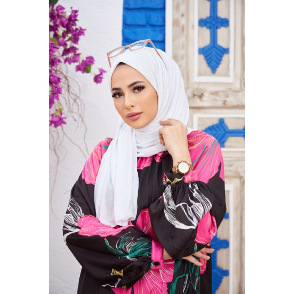 Naciye Sultan Tesettür Penye Şal Beyaz Şal / Fular & Eşarp Fiyatı