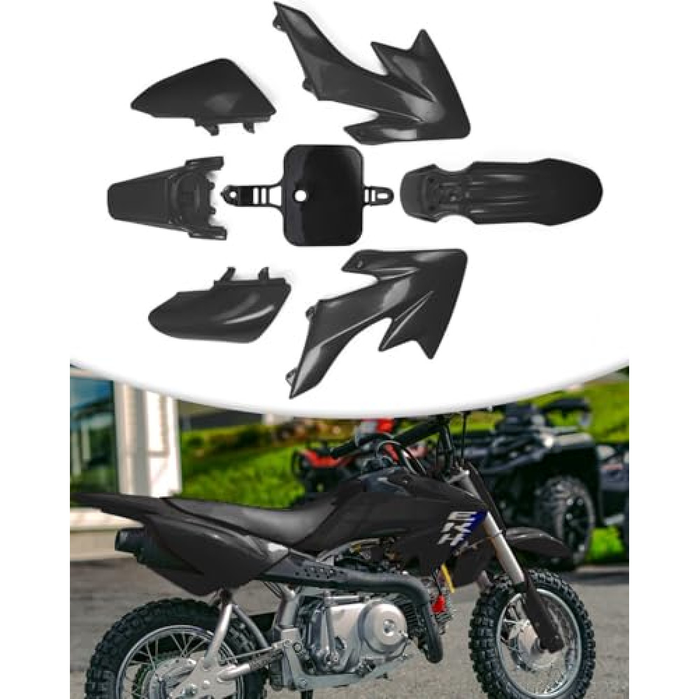 NACORE XR/CRF 50 Plastics Fairing Fender Kit For SDG SSR And More Dirt Pit Bike, BLACK