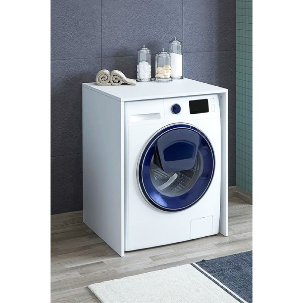 Nactumu Beyaz Renk Kapaksız Çamaşır Makinesi ve Kurutma Makinesi Alt Dolabı Banyo Dolabı / Mobilyası Fiyatı