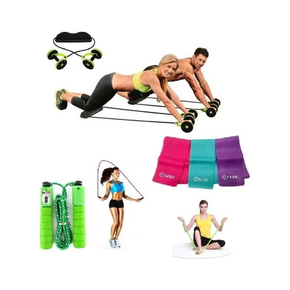 Nadom 3'lü Set Karın Kası Yapıcı Spor Aleti Kas Germe Güçlendirme 3'lü Pilates Bandı Sayaçlı Atlama Ipi Kondisyon Aletleri Fiyatı