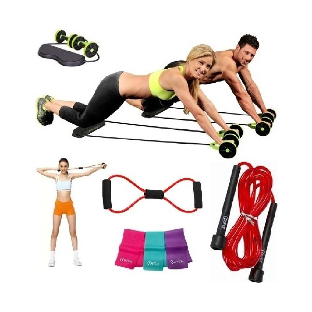 Nadom 4'lü Set Göbek Eritme Spor Aleti Kas Germe Güçlendirme Pilates Bandı Seti Atlama Ipi Direnç Lastiği Kondisyon Aletleri Fiyatı