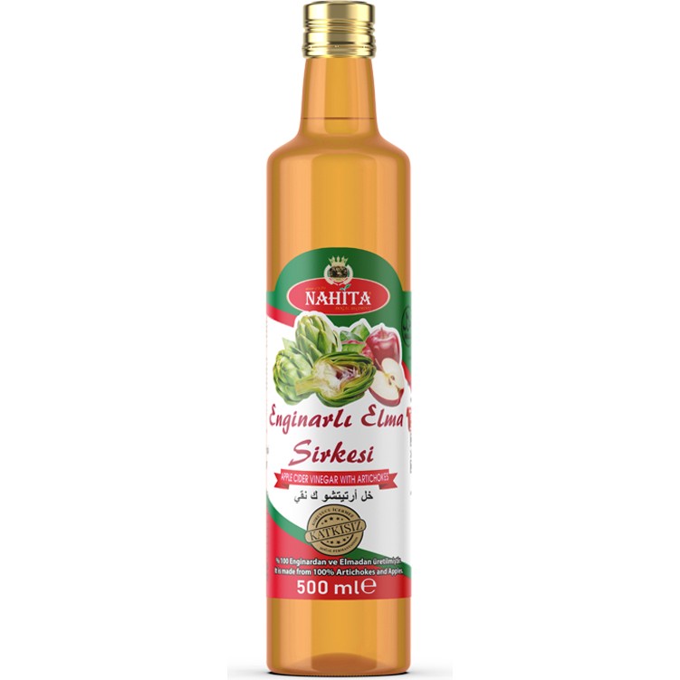 Nahita Enginarlı Elma Sirkesi 500 ml (Taş Havuz - Filtresiz) Diğer Fiyatı