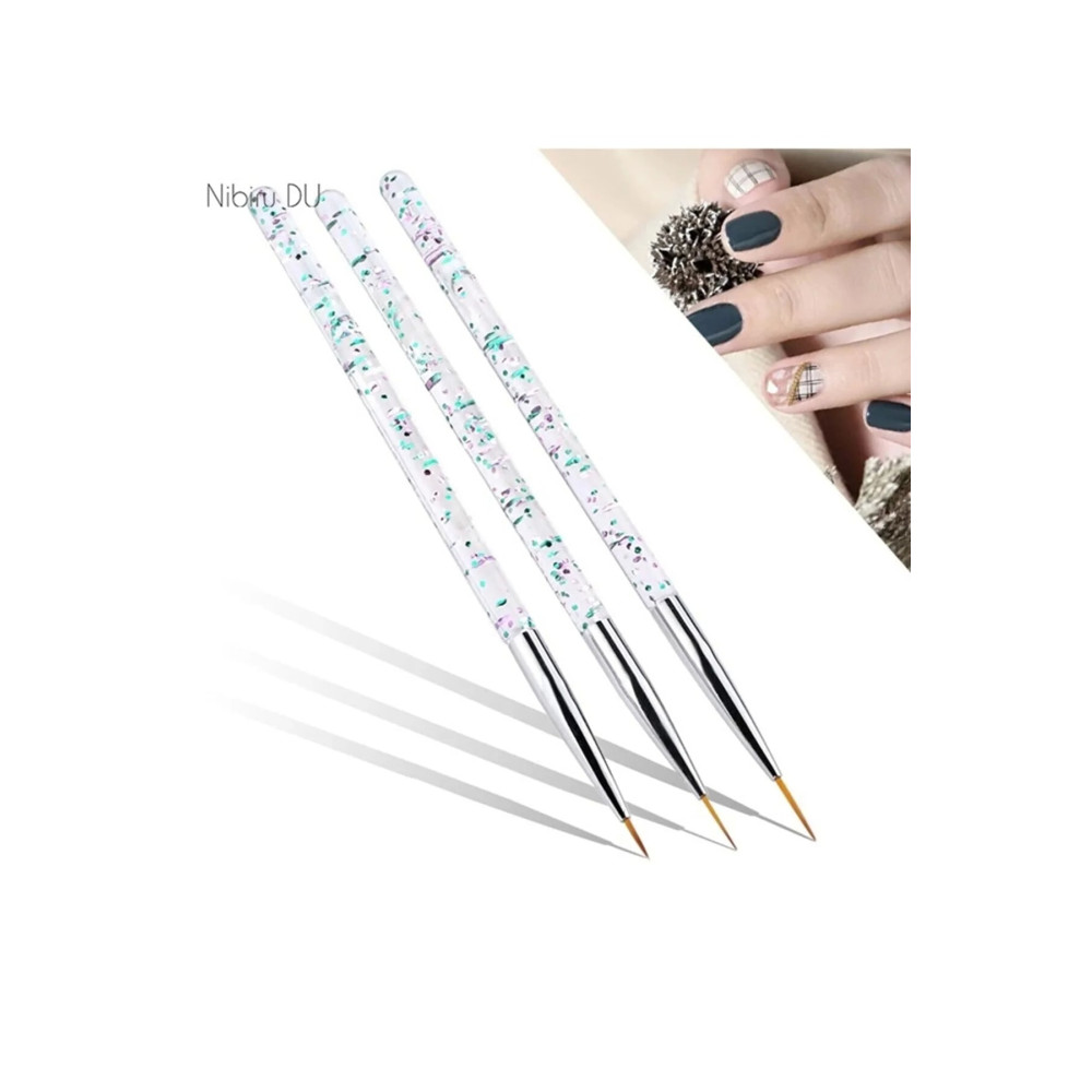 Nail Master Nail Art Fırça French Çizim Desen 3lü Set Makyaj Ürünleri Fiyatı