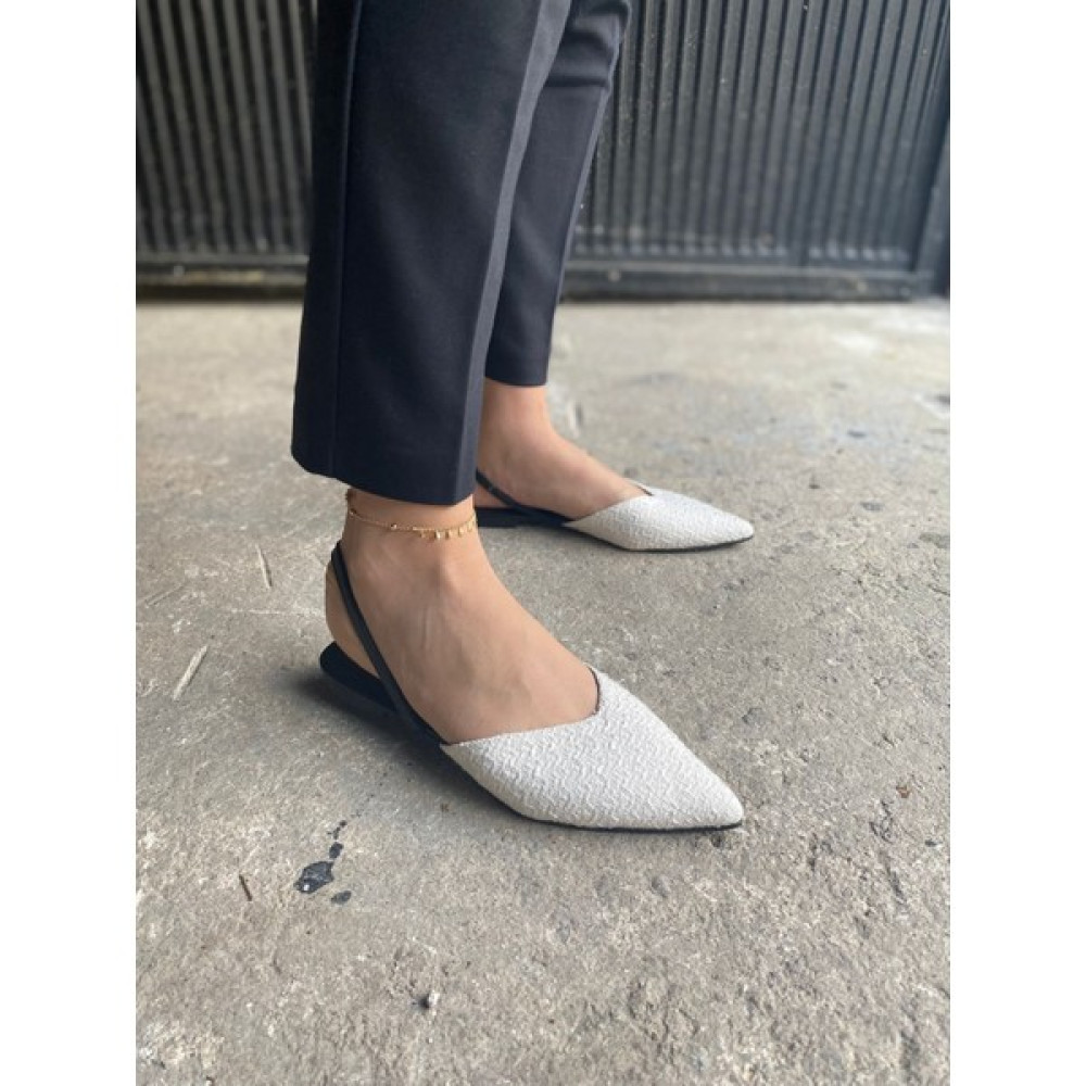 Nail Shoes Gezegen Oma Örgü Desen Babet Ayakkabı Beyaz Babetler Fiyatı