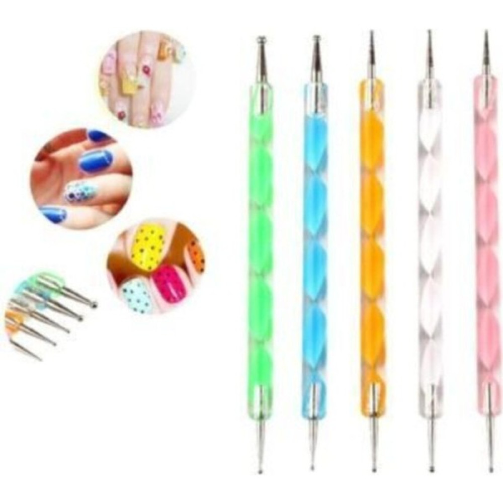 Nail Tırnak Süsleme Nail Art Kalemi 5 Li Dot Seti - Renkli Tırnak Bakımı Fiyatı