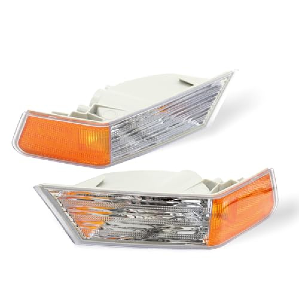 Nakkaa Parking Light Turn Signal Directional Lamp Front Pair Set CH2526102 CH2527102 Compatible with Patriot 2007-2017 68004181AC 68004180AC Driver and Passenger