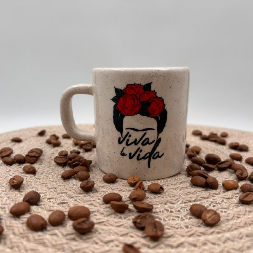 Nakkaş Çini Seramik Kupa Mug Frida Kahlo Baskılı 33 - Beyaz Oto Boyaları Fiyatı