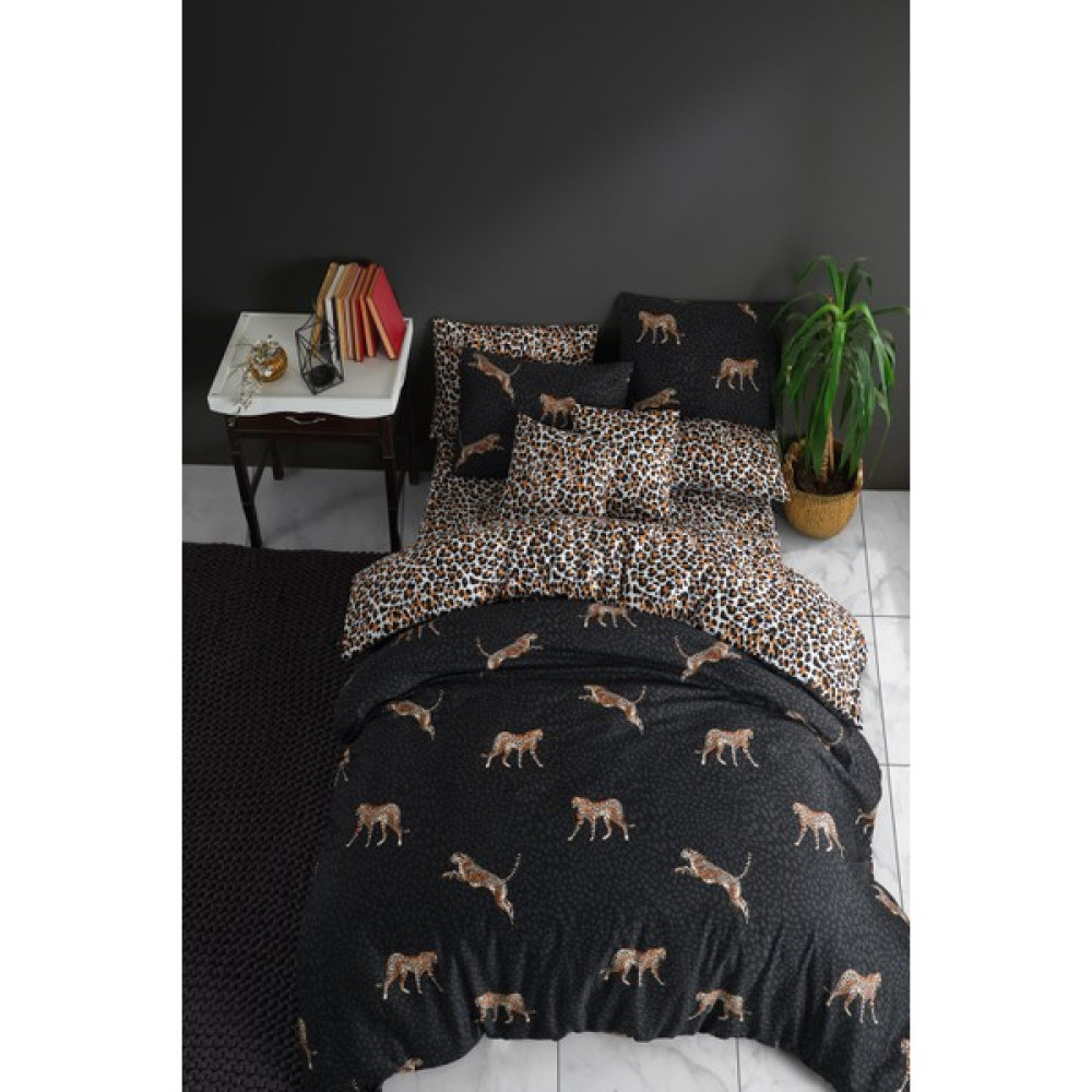 Nakkısh Leopar Çift Kişilik Nevresim Takımı - 200 x 220 cm - Renkli Nevresim Takımı Fiyatı