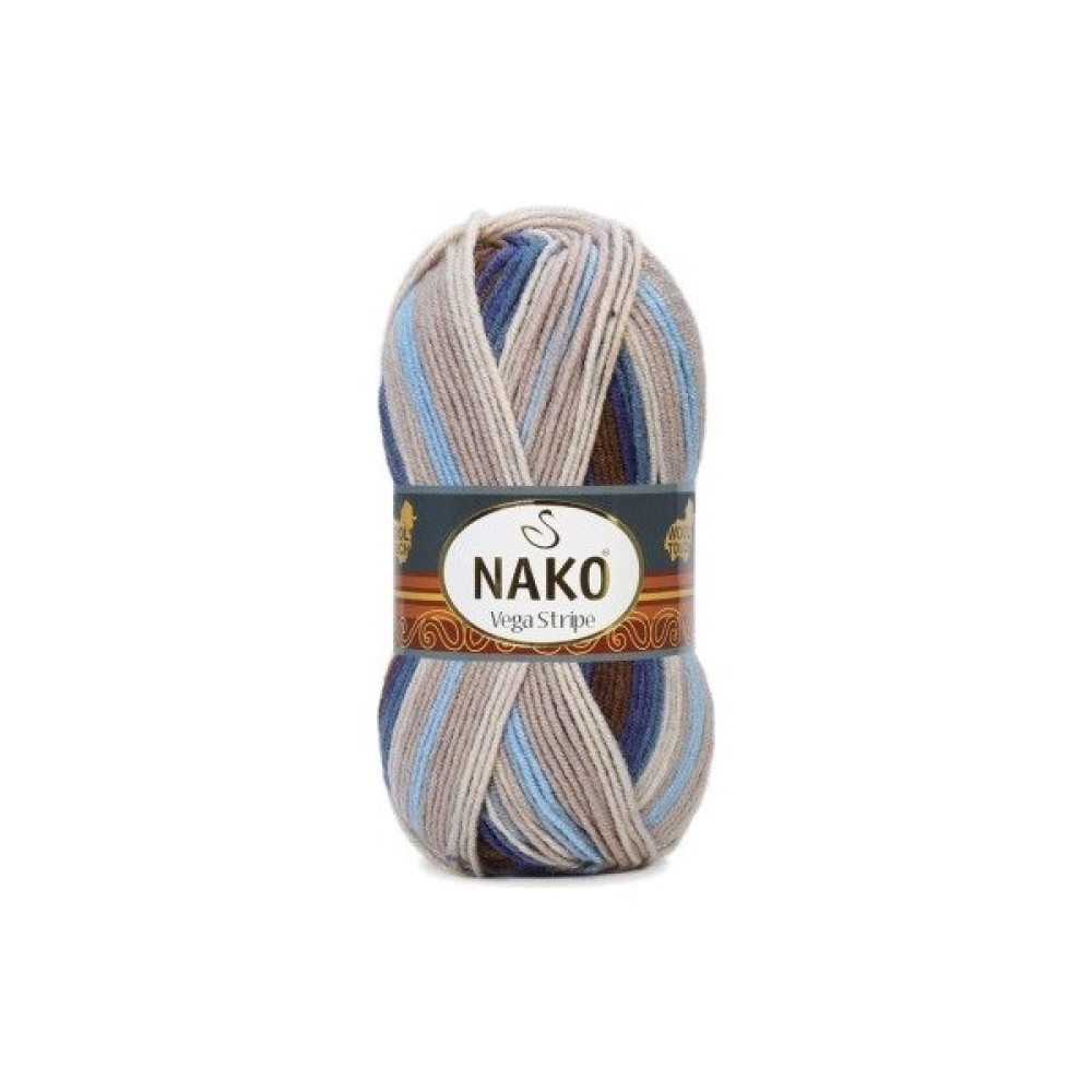 Nako Vega Stripe 82422 5 Adet Premium Akrilik El Örgü Ipi Gri Mavi Oyun & Hobi Fiyatı