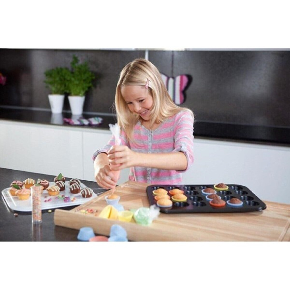 Nakres Nakres 12 Bölmeli Yanmaz ve Yapışmaz Kek Kapsülü Yapışmaz Mini Tart Kek Kapsülü Muffin Ekler Kalıbı 35-27 cm Kek Kalıpları Fiyatı