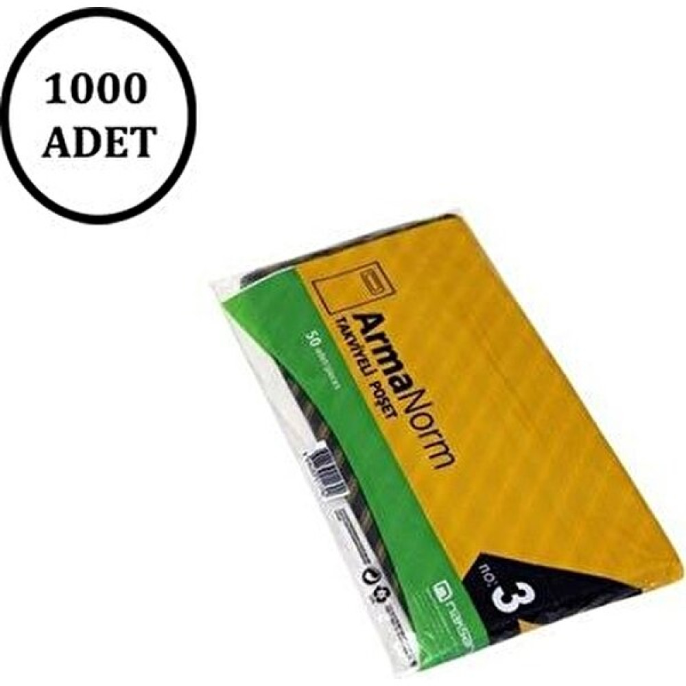 Naksan Takviyeli Siyah Çizgili Poşet 33 X 45 No.3 (1000' li) Çöp Poşetleri Fiyatı