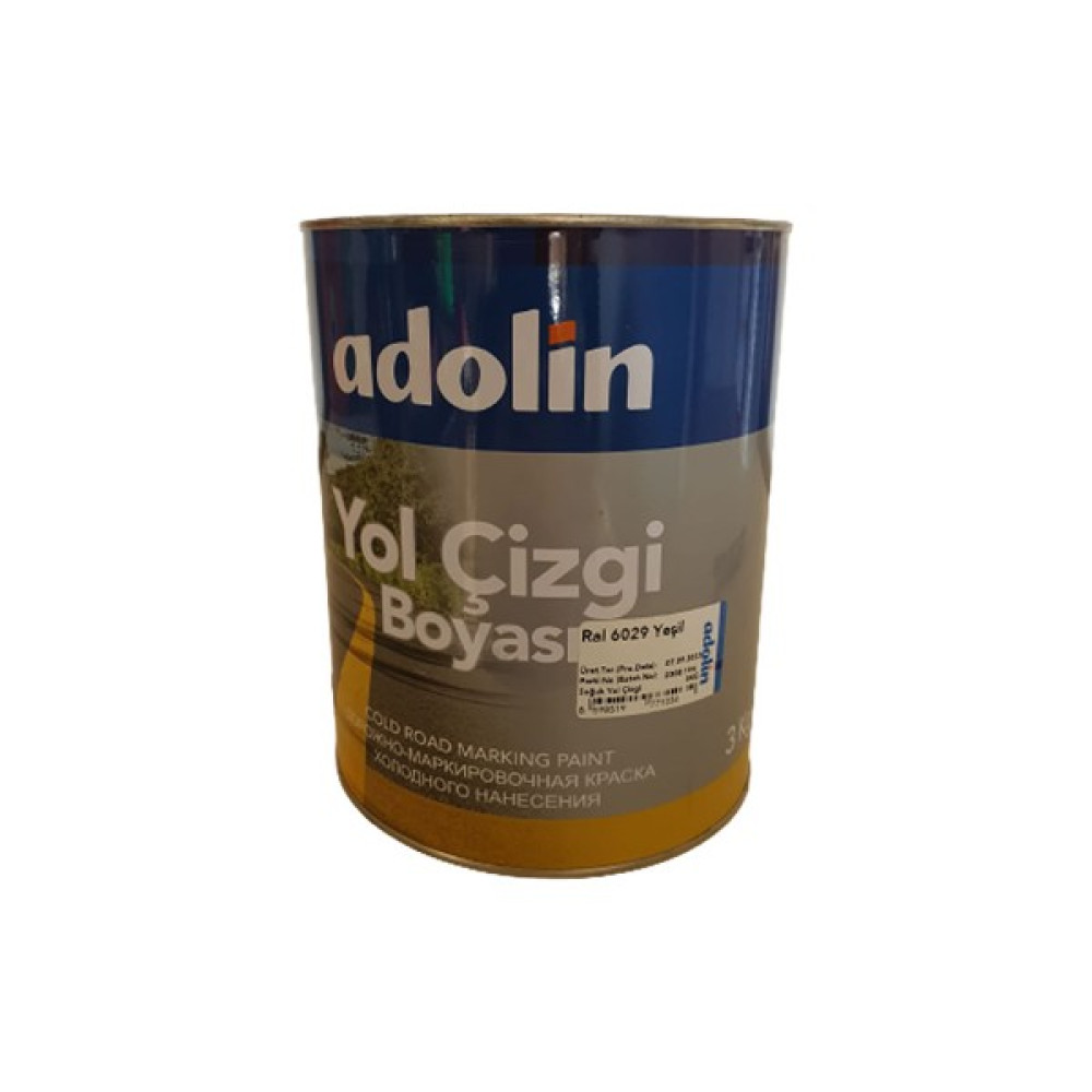 Nalburaga Adolin Yol Çizgi Boyası Ral 6029 Yeşil 3 kg Selülozik Bazlı İç Cephe Duvar Boyası Fiyatı