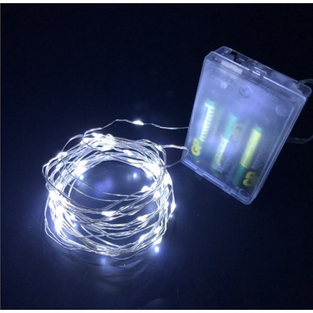 Nalburcenter Dekoratif Pilli Peri LED Beyaz 10 mt Led Aydınlatmalar Fiyatı