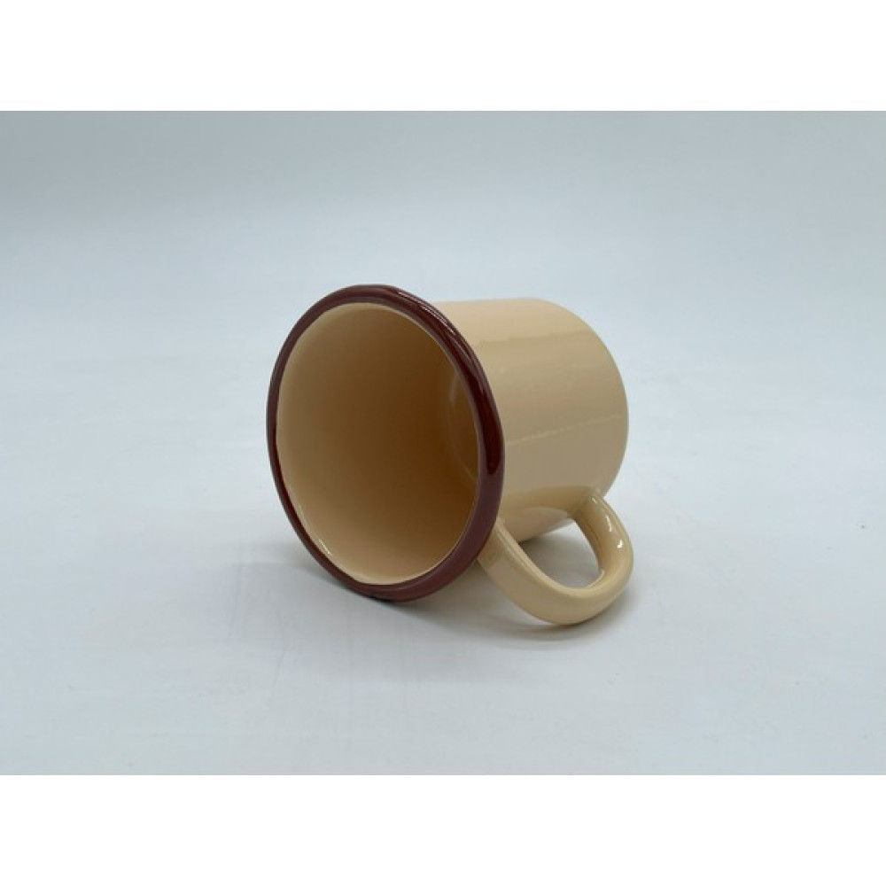 Name Emaye Krem Renkli Kupa 320 cc - Bej - Krem - 320 ml Fincan / Bardak / Kahve Takımı Fiyatı