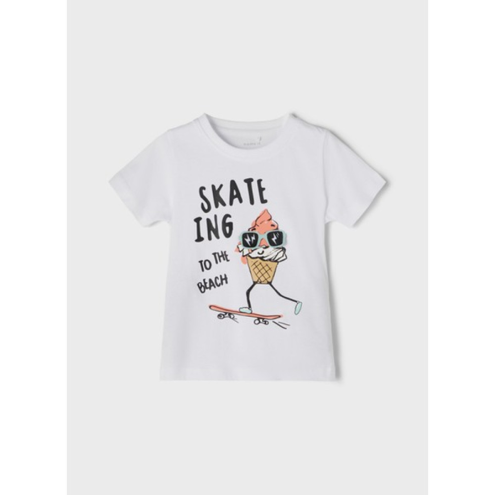 Name İt 13199621-Y Bisiklet Yaka Normal Kalıp Düz Beyaz Erkek Çocuk T-Shirt Erkek Çocuk T-shirt Fiyatı