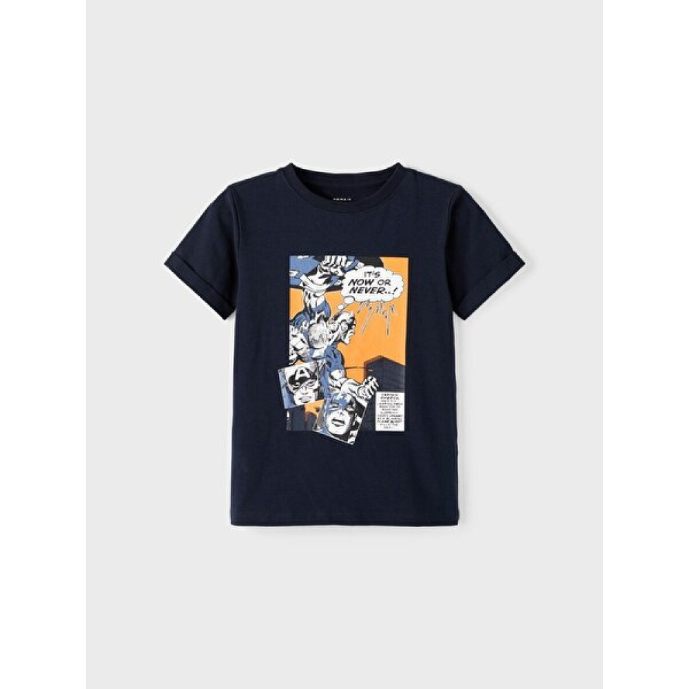 Name İt 13199855 Bisiklet Yaka Normal Kalıp Baskılı Lacivert Erkek Çocuk T-Shirt Erkek Çocuk T-shirt Fiyatı