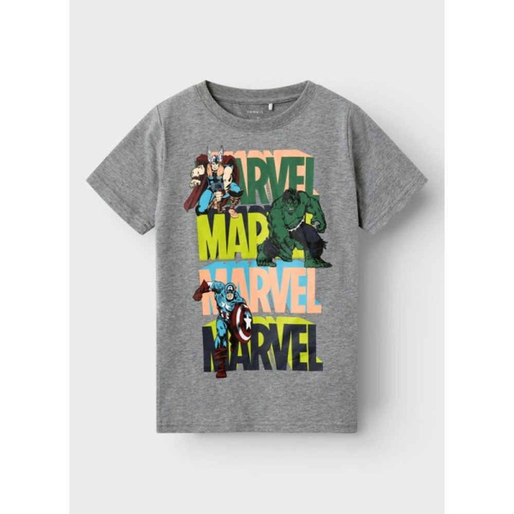 Name It Baskılı Gri Melanj Erkek T-Shirt Nkmjırı Marvel Ss Top Mar Erkek T-shirt Fiyatı
