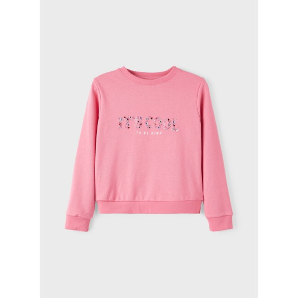 Name It Baskılı Kız Çocuk Pembe Sweatshirt Nkfleoka Ls Sweat Unb T-Shirt & Sweatshirt (Outdoor) Fiyatı