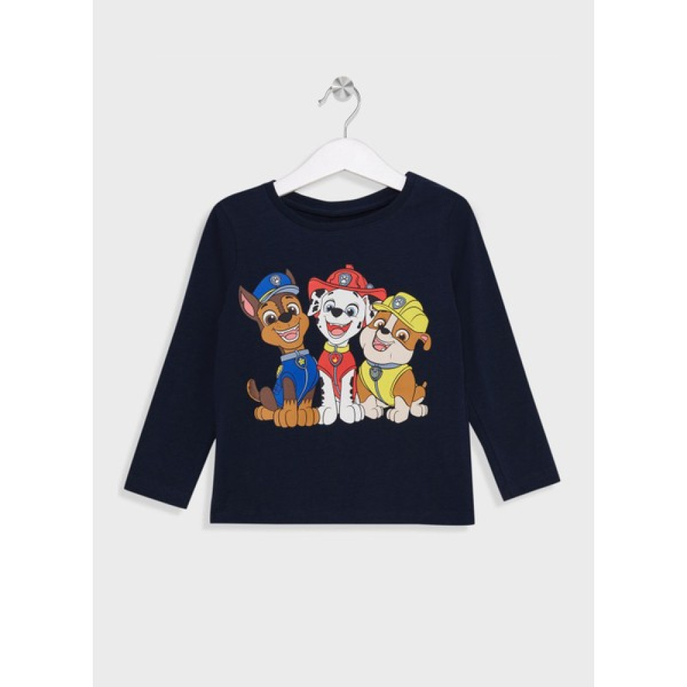 Name It Baskılı Lacivert Erkek T-Shirt Nmmjarım Pawpatrol Ls Top Cplg Erkek T-shirt Fiyatı