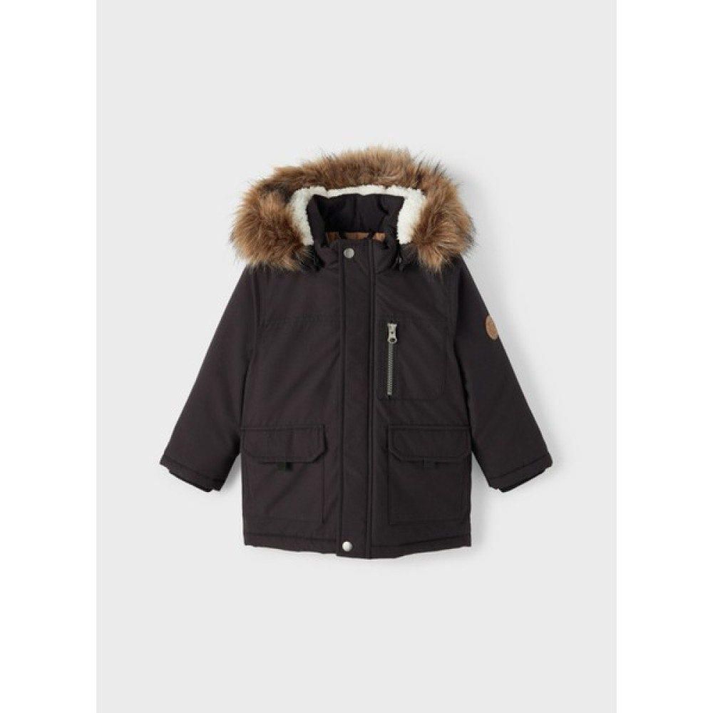 Name It Düz Siyah Bebek Yelek Nmmmace Parka Jacket Pb South Erkek Yelek Fiyatı